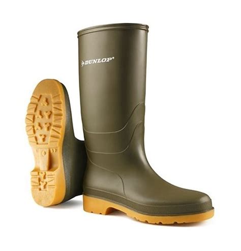 Dunlop Kids Wellington Green Wellingtons Mole Avon