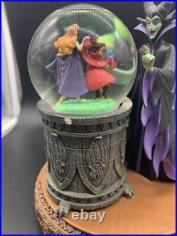 Disney Villains Maleficent Musical Rotating Snow Globe Sleeping Beauty