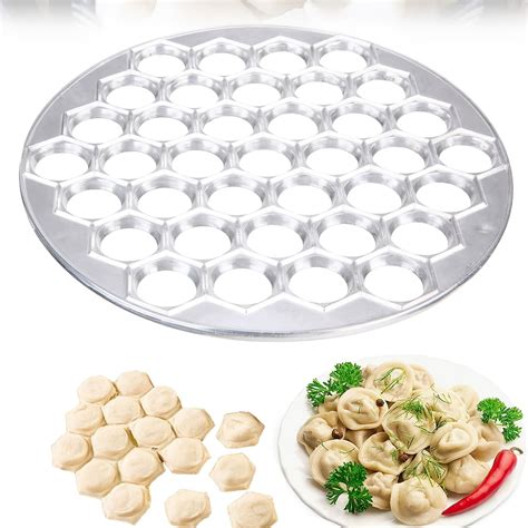 Nsxxkj Pc Silvery Ravioli Maker Holes Dumpling Mold For Easy And