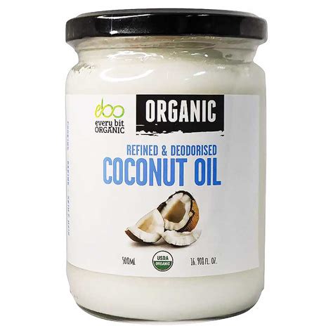 Every Bit Organic Coconut Oil Refined And Deodorised