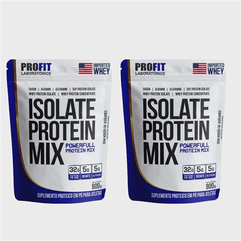 Kit 2x Isolate Protein Mix Refil 900g Profit Labs Submarino