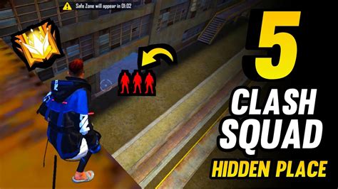 Top 5 Clash Squad Secret Places In Free Fire Clash Squad Tips And