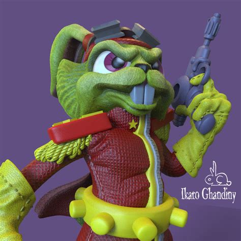 Bucky Ohare And Weapon 3d Model 3d Printable Cgtrader