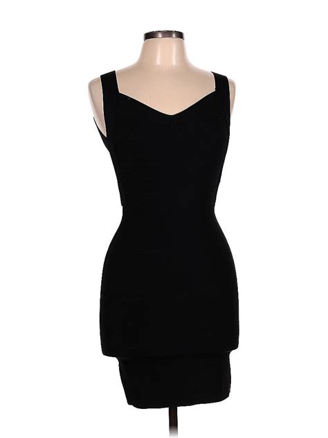 Assorted Brands Solid Black Cocktail Dress Size L 57 Off Thredup