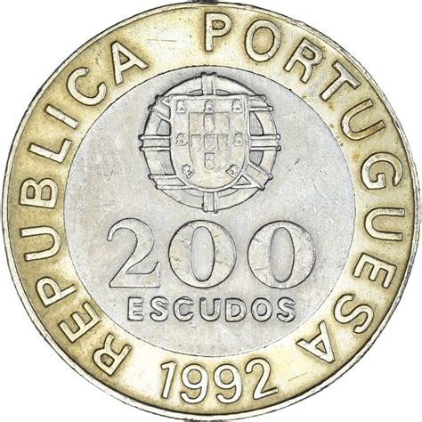 Monnaie Portugal 200 Escudos 1992