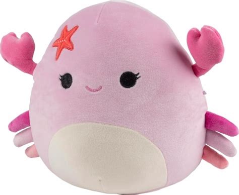 Squishmallows 10 Cailey The Pink Crab With Starfish Pin Squishy