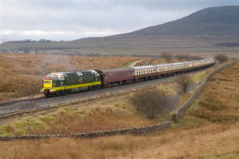 Trackside Classic 1961 British Rail Class 55 Deltic Diesel Locomotive A Distinctive Roar Of