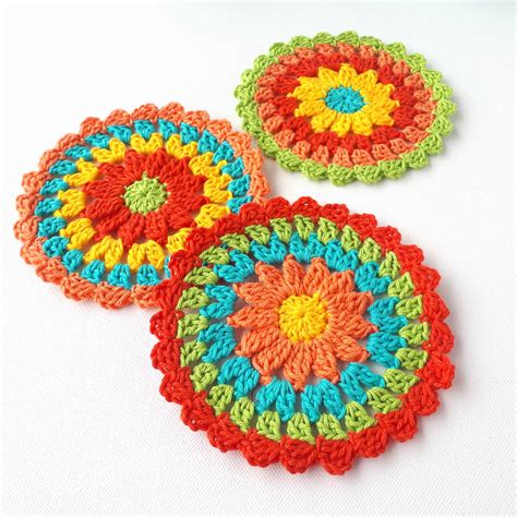 Free Easy Crochet Coaster Patterns At Shellie Andrews Blog