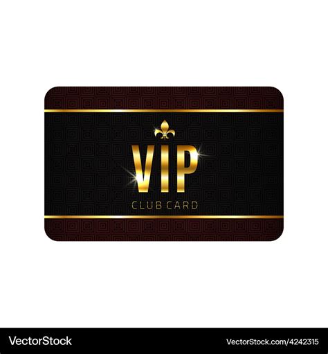 VIP card template Royalty Free Vector Image - VectorStock