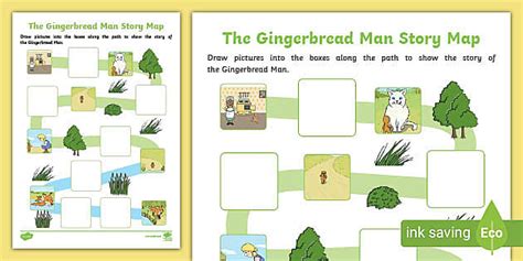 The Gingerbread Man Story Map Activity Teacher Made