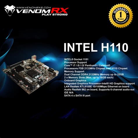 Jual Venomrx Mainboard Intel H M Atx Lga Shopee Indonesia