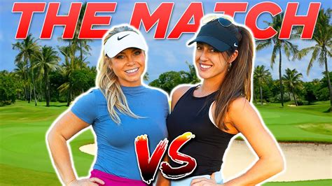 I Challenged Sabrina Andolpho To a Golf Match!! - YouTube