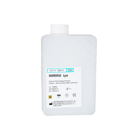 Hematology Analyzer Reagents Hemolyse910 500ml For Nihon Kohden