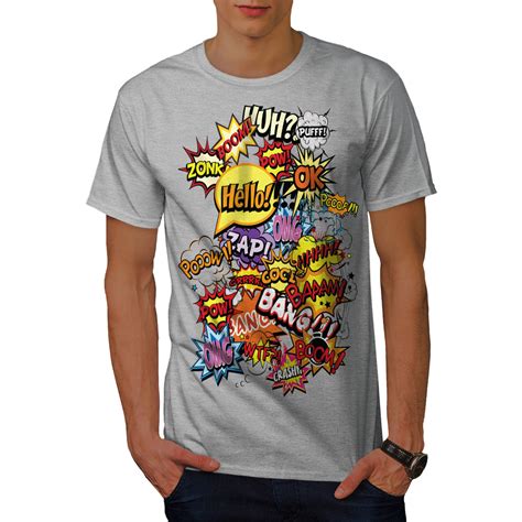Wellcoda Comics Stylish Mens T Shirt Typography Graphic Design Printed