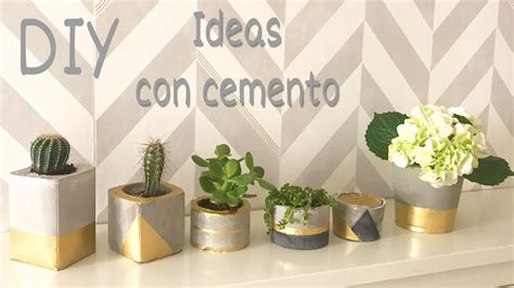 Diy Como Hacer Manualidades Para Decorar Con Cemento Concrete Ideas