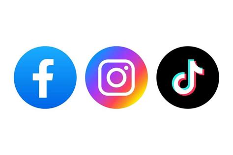 Download Facebook Instagram And Tiktok Icon Facebook And Instagram