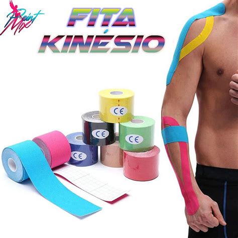 Fita Kin Sio Tape Bandagem Auxilio Muscular Dores Academia Point Mix