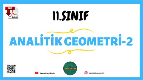 Analİtİk Geometrİ 2 İki Nokta Arasındaki Uzaklık 11 Sınıf Matematik