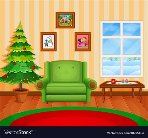 Christmas Living Room Cartoon Baci Living Room