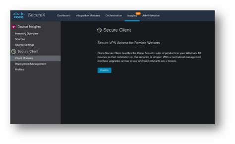 Cisco Secure Client 5.x (AnyConnect) with SecureX Cloud Management ...