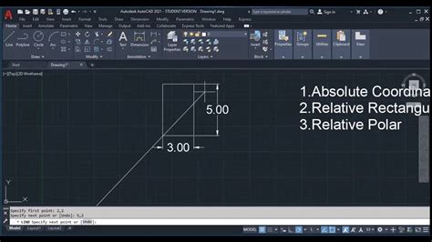 AutoCAD Coordinate System Method YouTube