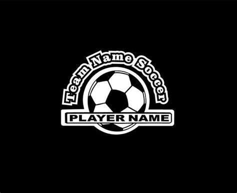 Soccer Vinyl Decal Personalized With School Or Club Team Etsy Soccer Vinyl Decal Team Decal