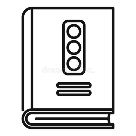 Traffic Rules Icon Outline Style Stock Vector Illustration Of Symbol