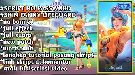 SCRIPT SKIN FANNY LIFEGUARD NO PASSWORD FULL EFFECT FULL VOICE UPDATE