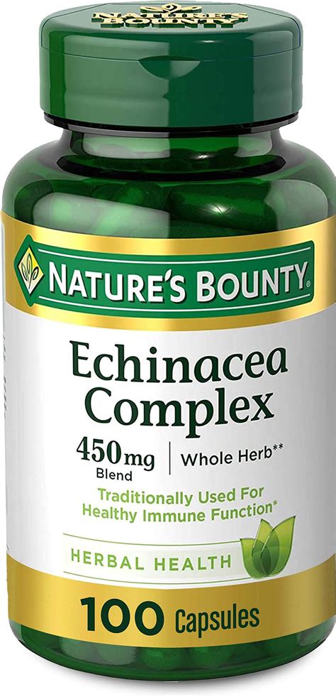 Echinacea Complex By Nature S Bounty Herbal Supplement Supports Immune Health 450