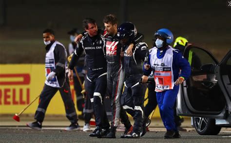 Watch The Moment Romain Grosjean Comes Out Alive After His Car Went Up