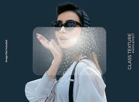 Premium Psd Psd Frosted Glass Texture Photo Effect