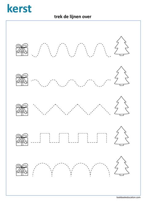 Werkblad Kerst Schrijfpatron Kerstwerkbladen Kerst Schrijven Kerst