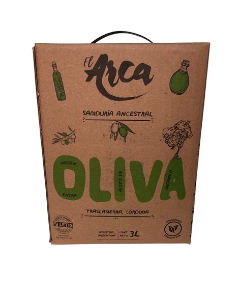 ACEITE DE OLIVA ORGÁNICO 3L EL ARCA Biomarket