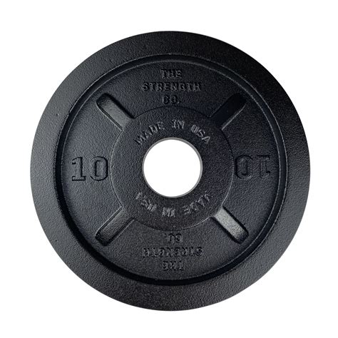 The Strength Co. Olympic Iron Barbell Plates - Made In USA