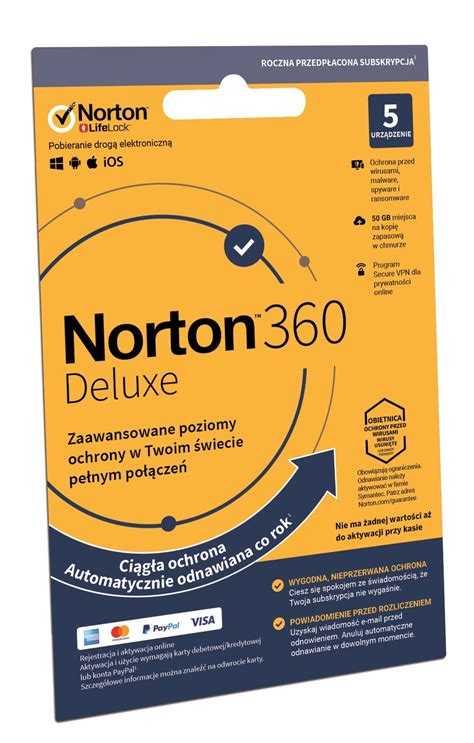 Norton Deluxe Gb Urz Dze Rok Kod Aktywacyjny Antywirus