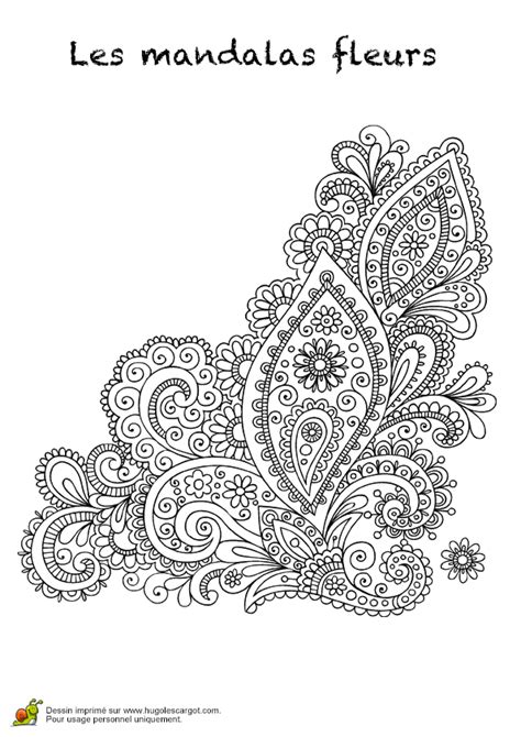 Coloriage Les Mandalas Fleurs Sur Hugo 20 Sur