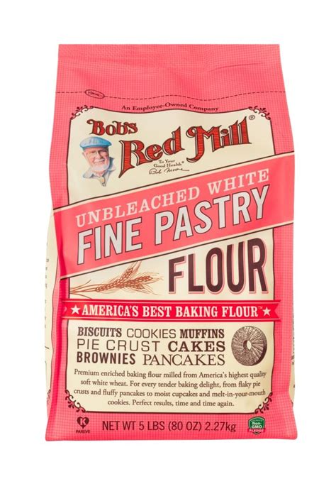 Bob S Red Mill Fine Pastry Flour Unbleached White 5lb