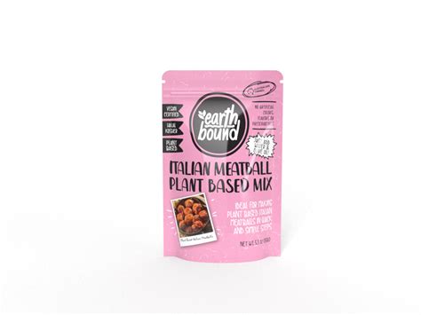 Earth Bound Plant Based Italian Meatball Mix 5 3oz 150g Earth Bound