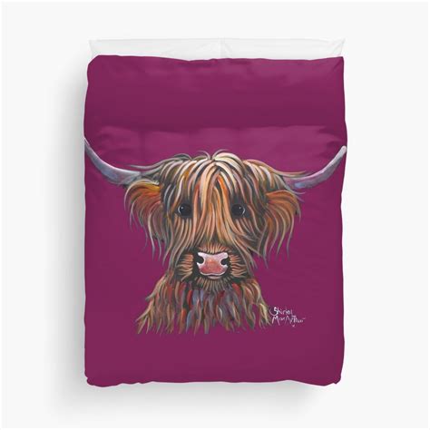 Scottish Hairy Highland Cow PRiNT BONNIE BEAN By Shirley MacArthur