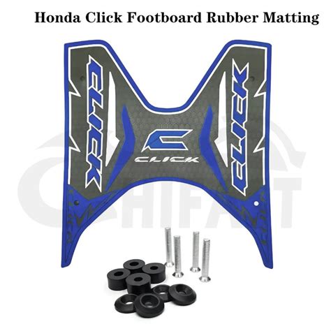 Honda Click Rubber Footboard Matting With Bolts Made In Thailand