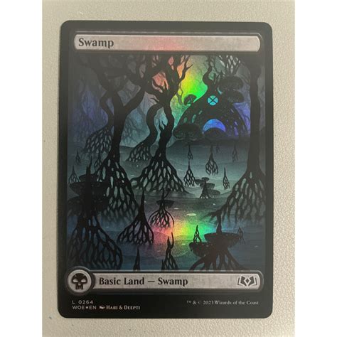 Mtg Wilds Of Eldraine Woe Island Plains Swamp Card Full Art Foil Shopee Malaysia