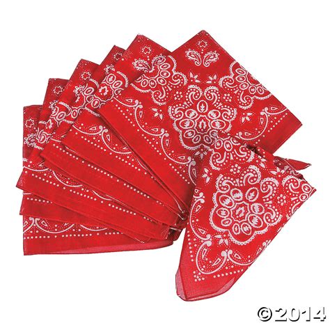 Red Western Bandanas 12pk Party Supplies Canada Open A Party