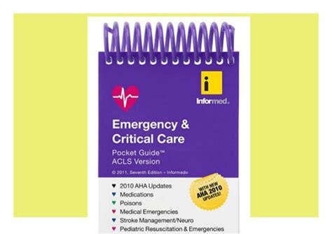 ⚡ Download Pdf Emergency And Critical Care Pocket Guide Acls Version