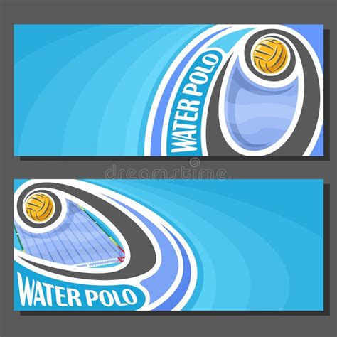 Vector Banners For Water Polo Stock Vector Illustration Of Banner