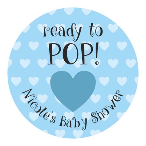 Ready To Pop Blue Heart Stickers