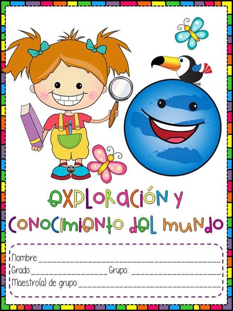 Portadas Para Primaria Y Preescolar Etiquetas De Material Escolar