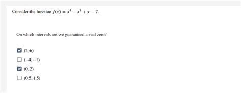 Solved Consider The Function F X X4−x3 X−7 On Which