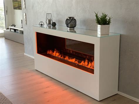 Linea Xxxl Wandkamin Mit Opti Myst Effektfeuer Linienfeuer Cm Breit