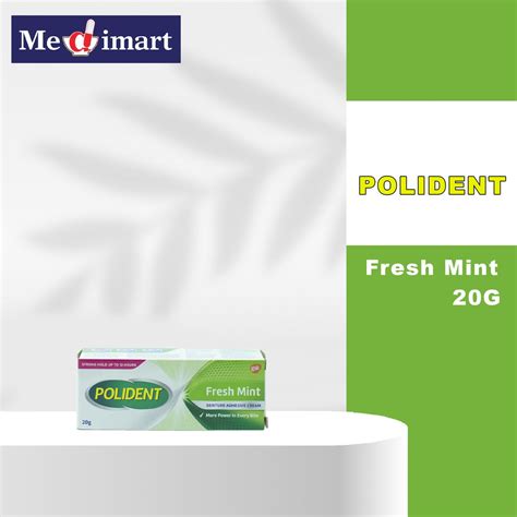 Polident Fresh Mint Denture Adhesive Cream G Shopee Singapore