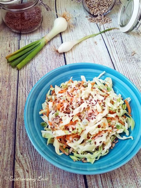 Coleslaw Salad Insalata Di Cavolo Carote Gastronomy Love